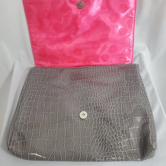 Vince Camuto Promo strapless Clutch Handbag. Gray alligator print NWT - Picture 7 of 15